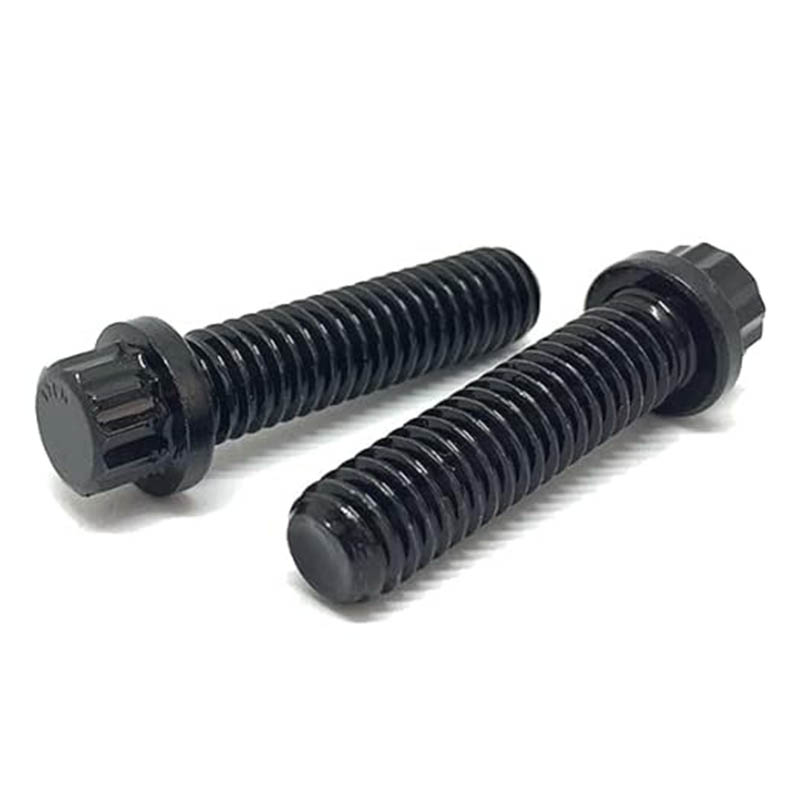 Plain Steel 12 Point Flange Screw