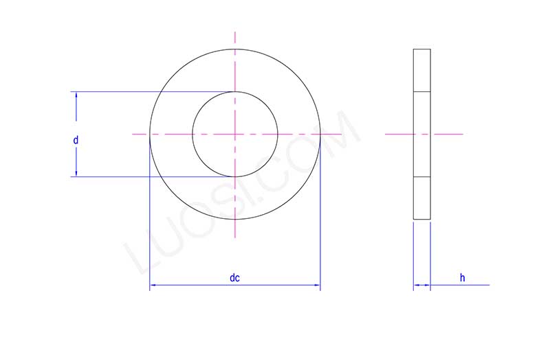 Large OD Flat Washer