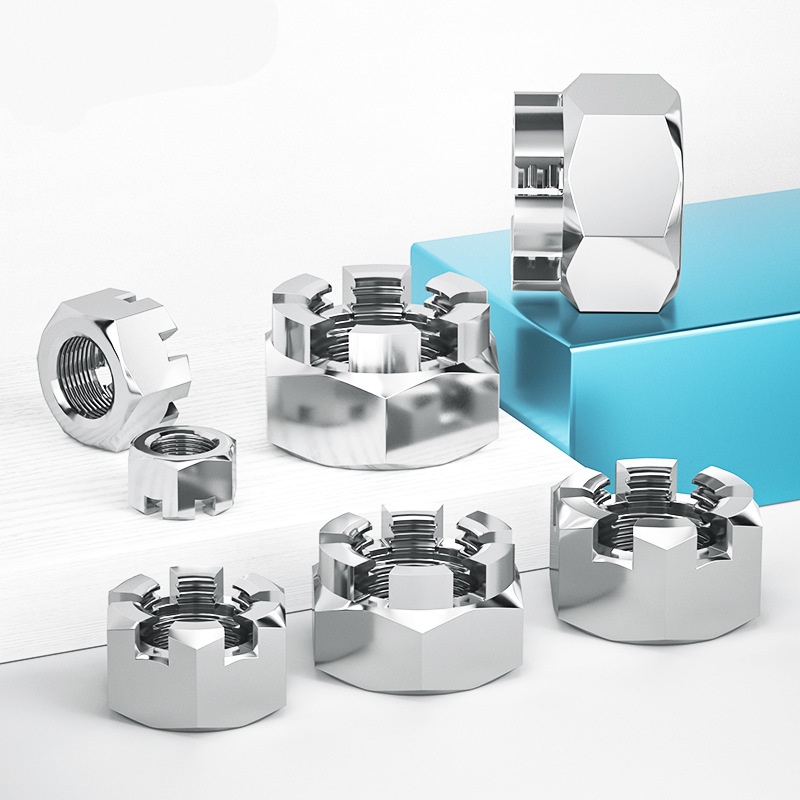 Vibrații dovedite piuliță coroană cu slot